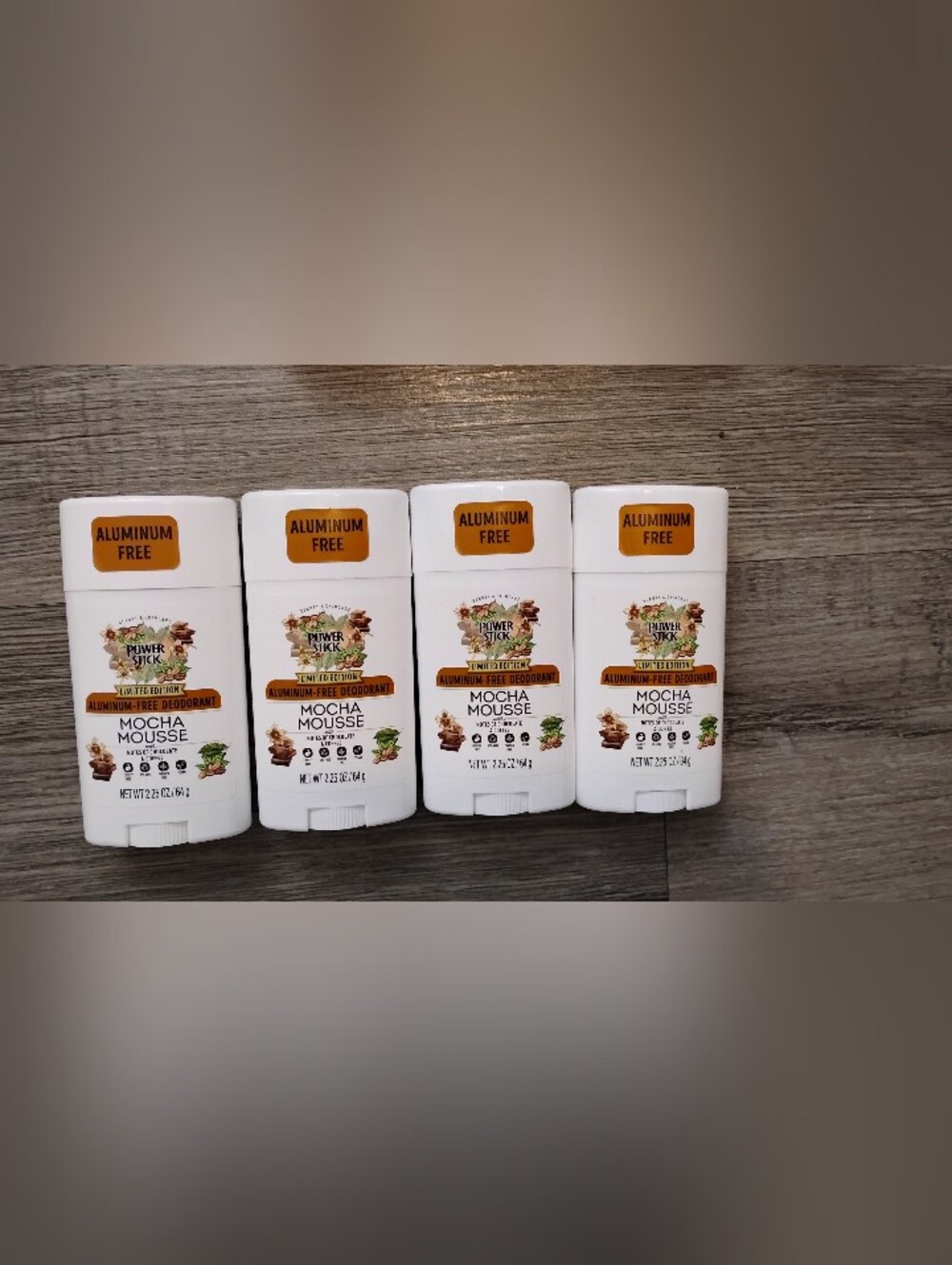 Power Stick Mocha Mousse Aluminum-Free Deodorant NWT Lot Of 4